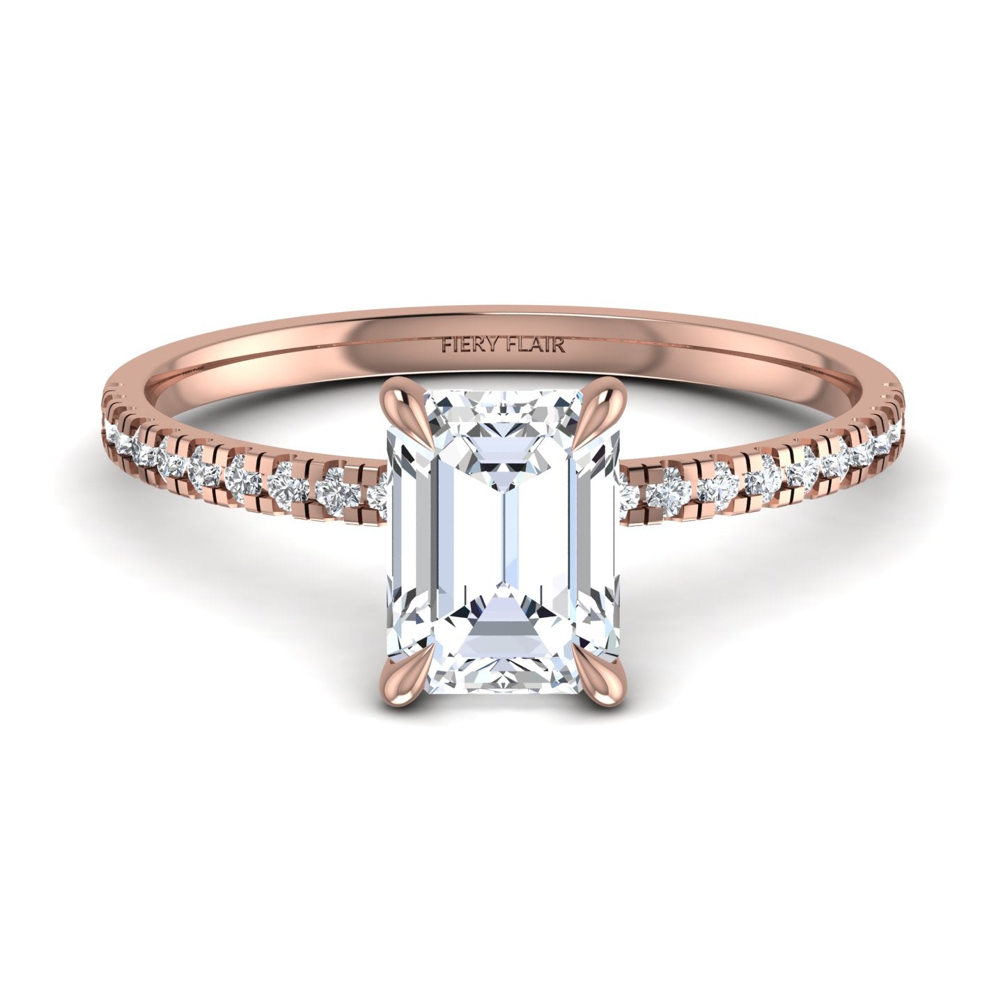 Emerald Cut Lab Diamond Ring