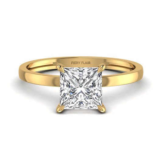 Princess Cut Lab Diamond Ring