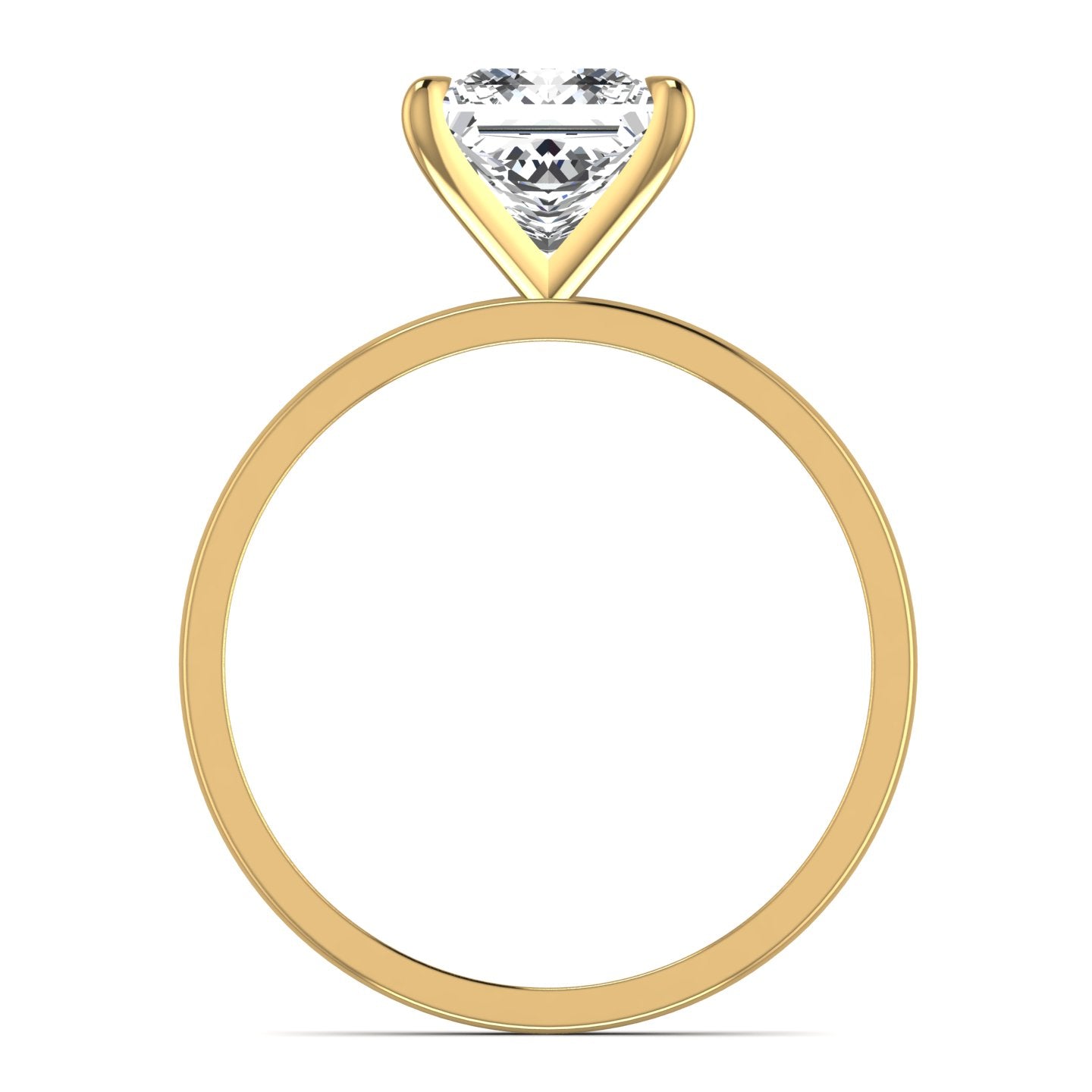 Princess Cut Lab Diamond Ring