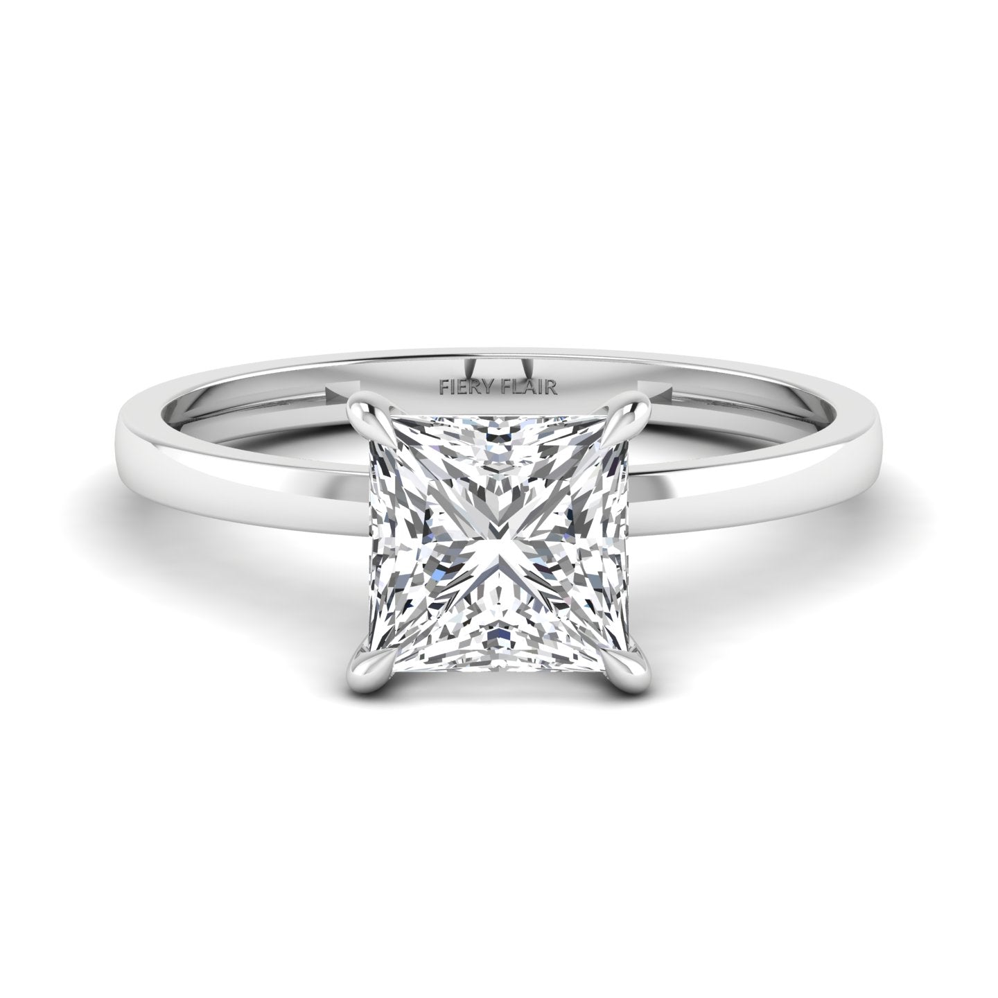 Princess Cut Lab Diamond Ring