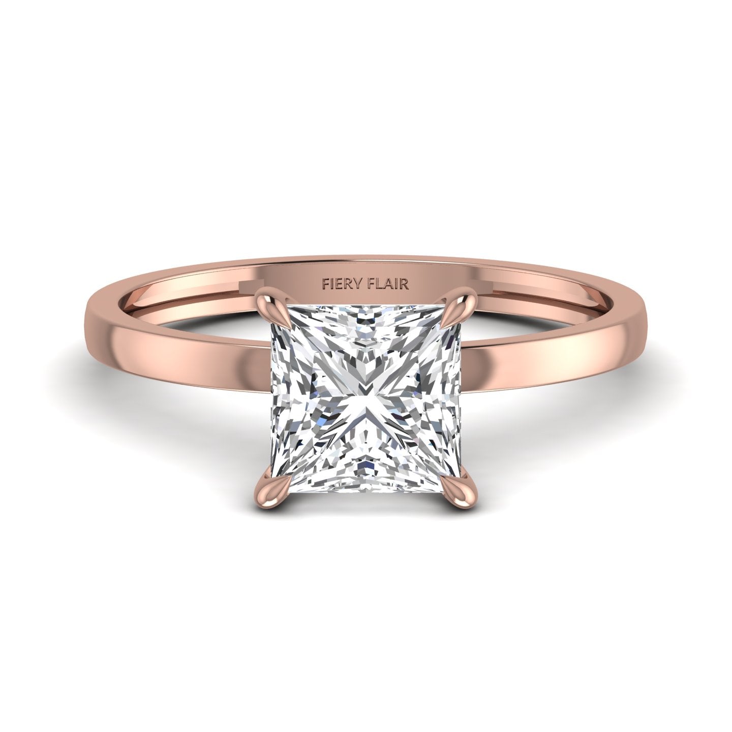 Princess Cut Lab Diamond Ring