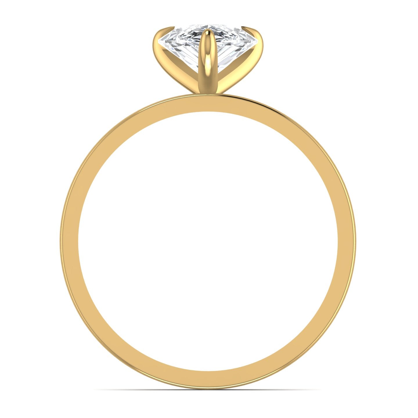 Pear Cut Lab Diamond Ring
