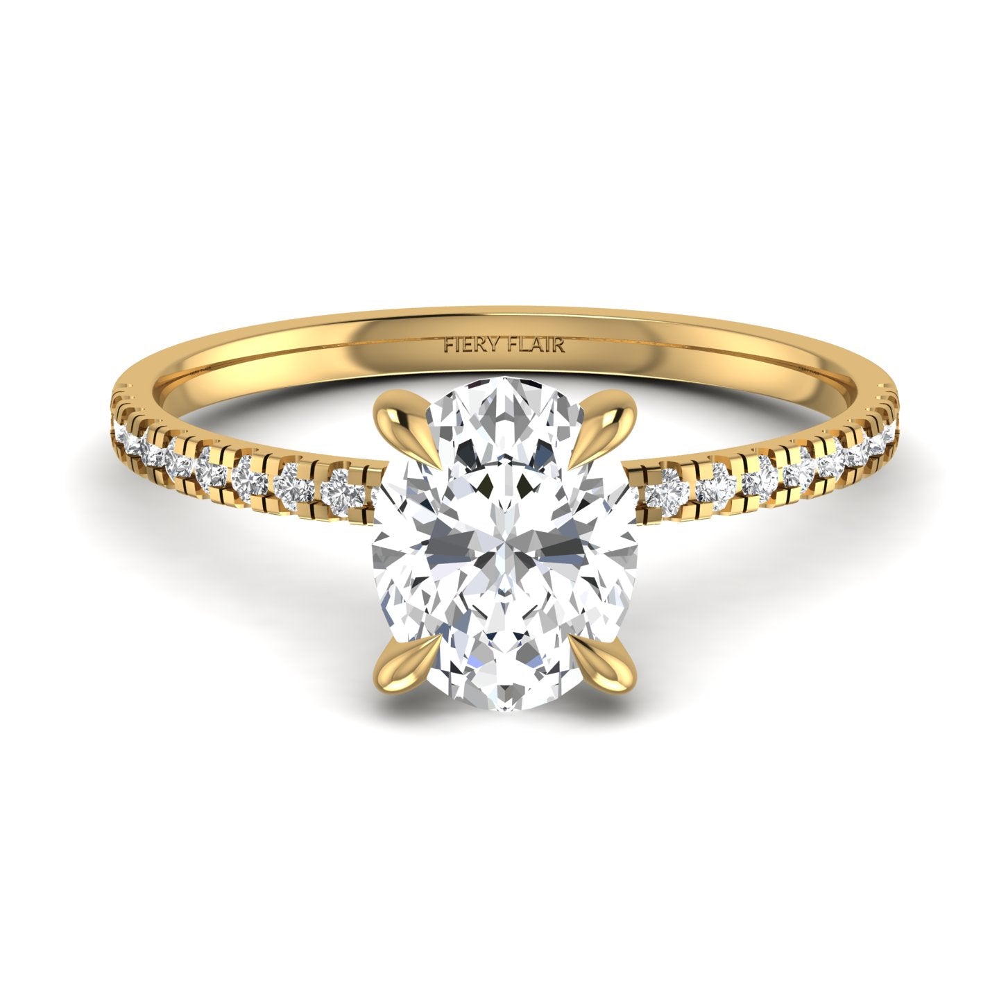 Oval Cut Lab Diamond Ring
