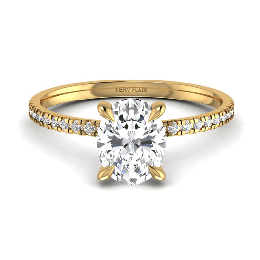 Oval Cut Lab Diamond Ring
