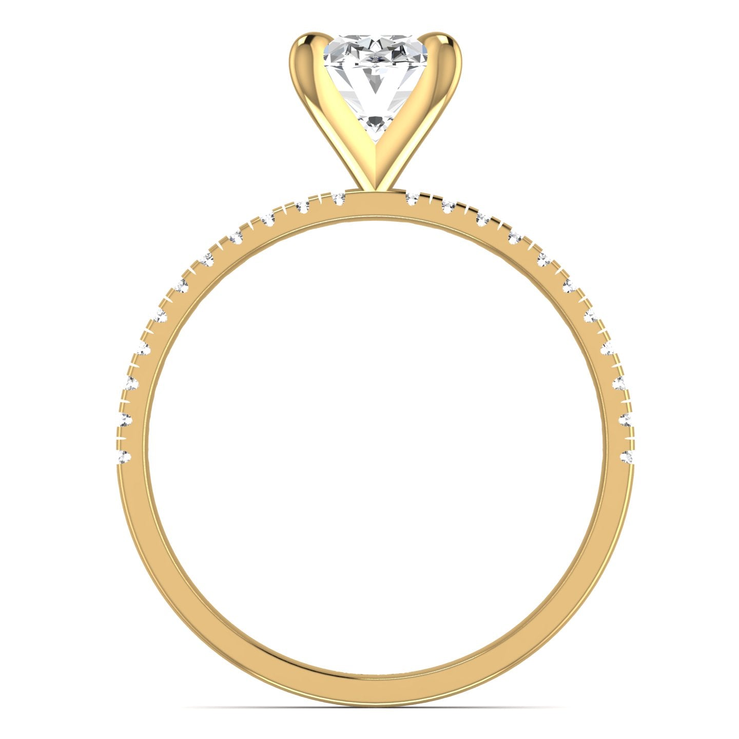 Oval Cut Lab Diamond Ring