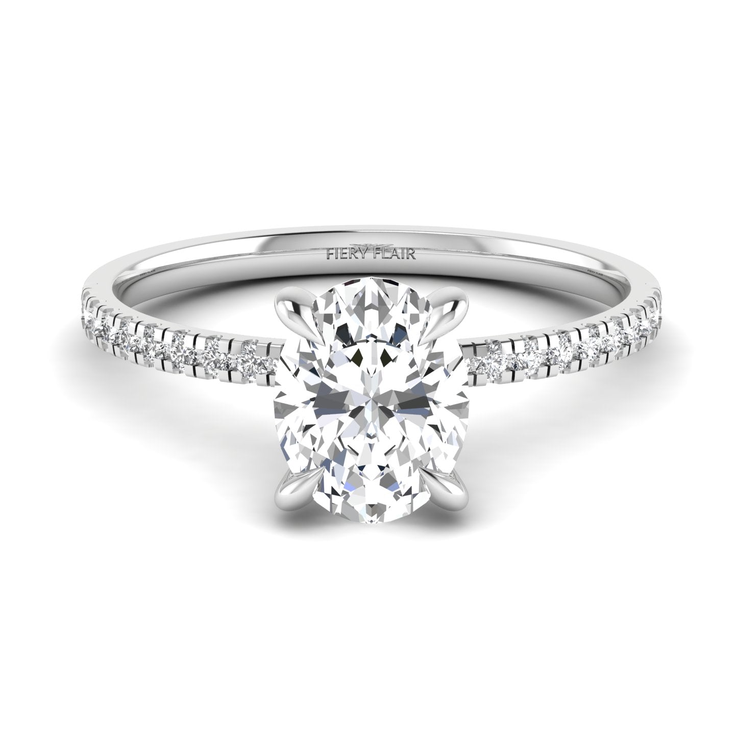 Oval Cut Lab Diamond Ring