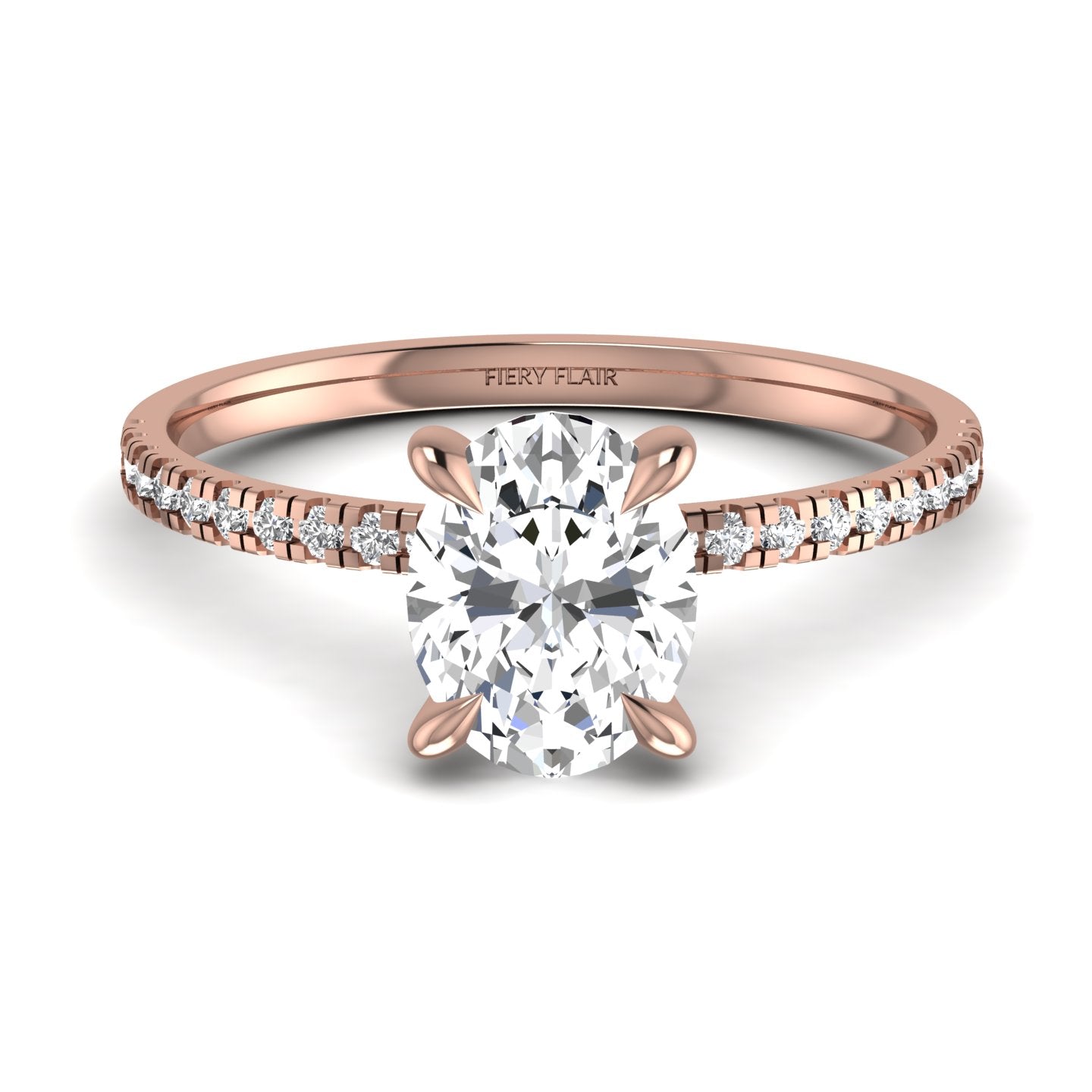 Oval Cut Lab Diamond Ring