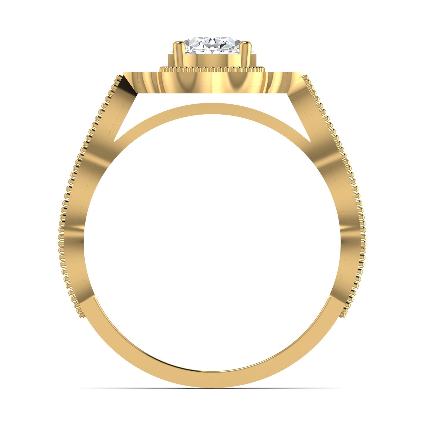 oval-cut diamond engagement ring