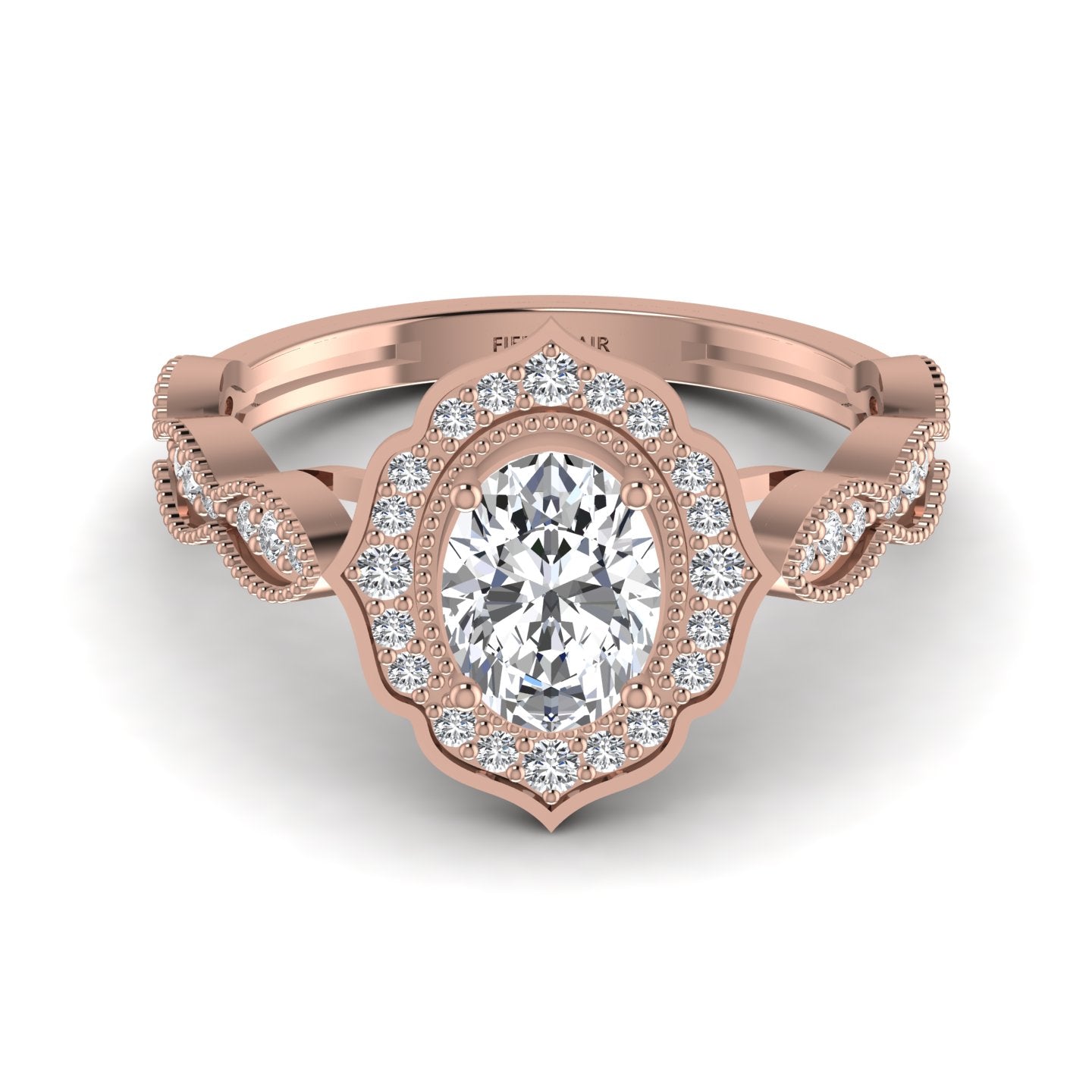 oval-cut diamond engagement ring