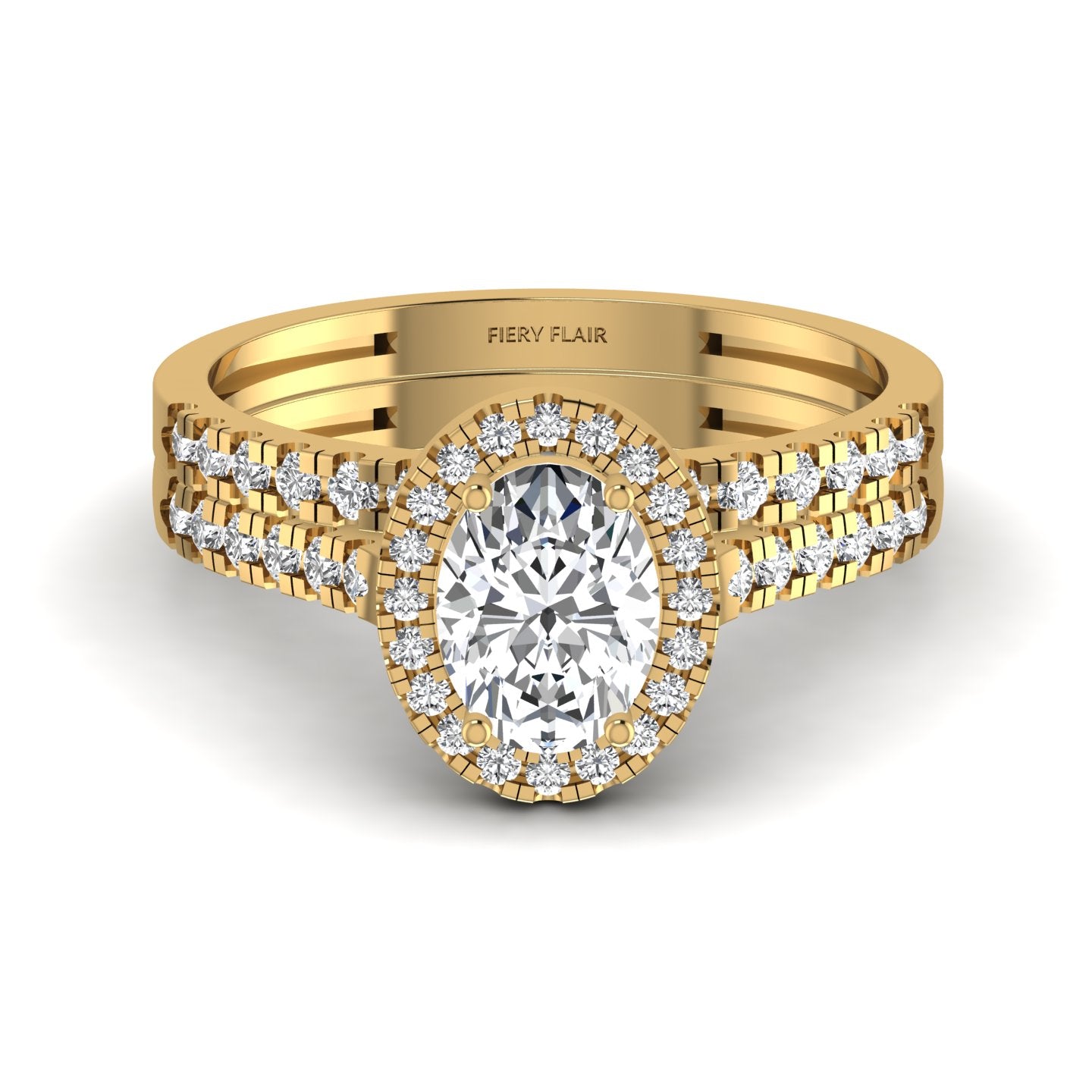 lab diamond engagement ring