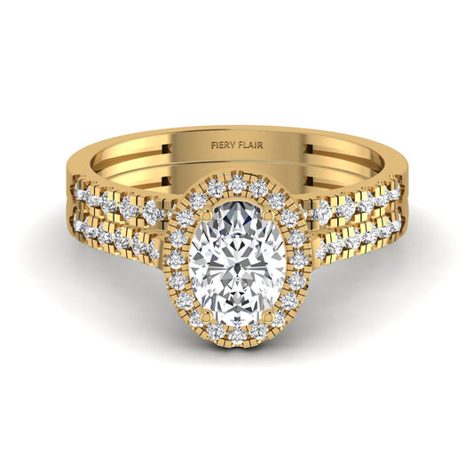 lab diamond engagement ring
