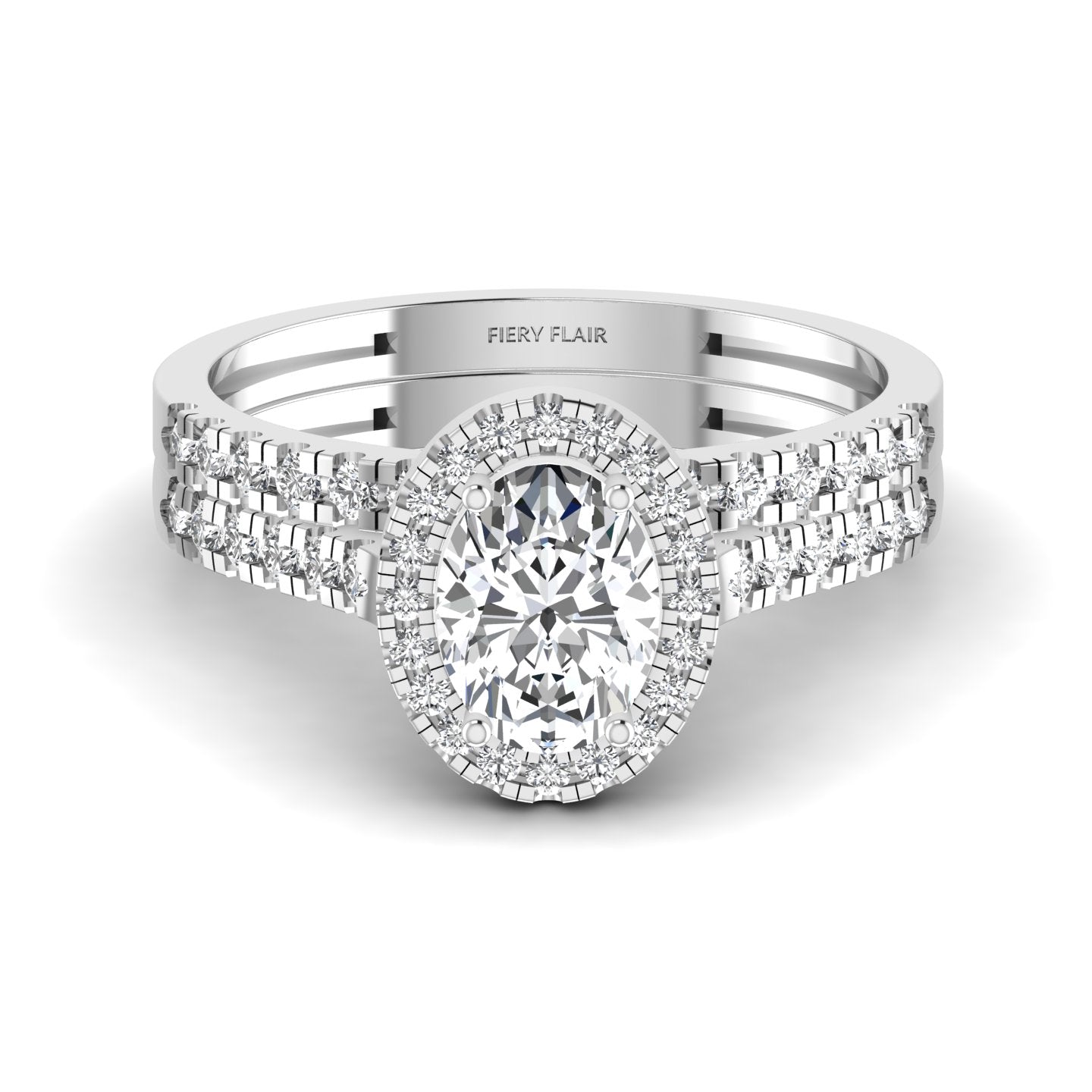 lab diamond engagement ring