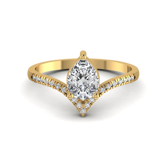 Pear Shape Diamond Ring