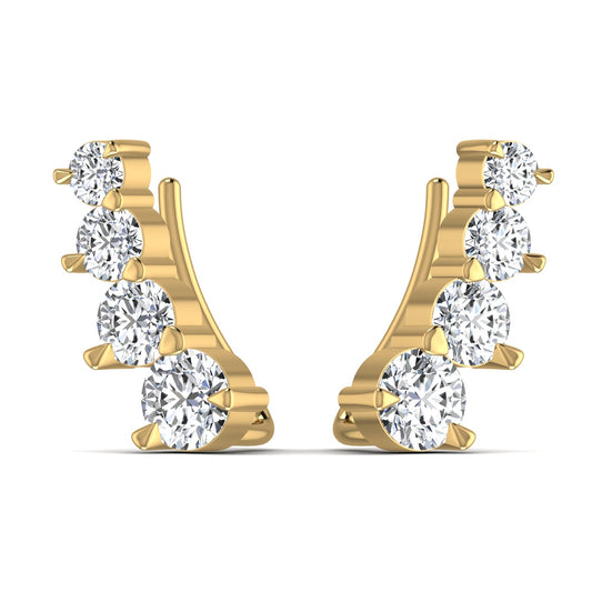 Lab Diamond Ear Cuff Earring
