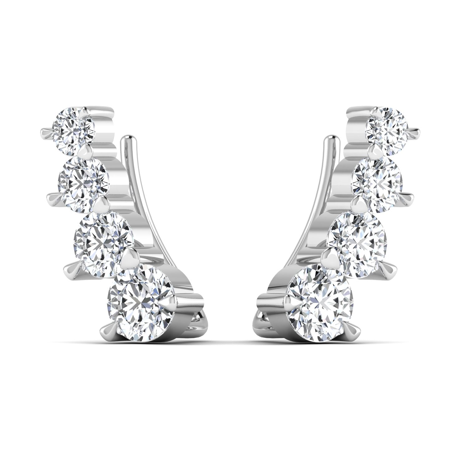 Lab Diamond Ear Cuff Earring