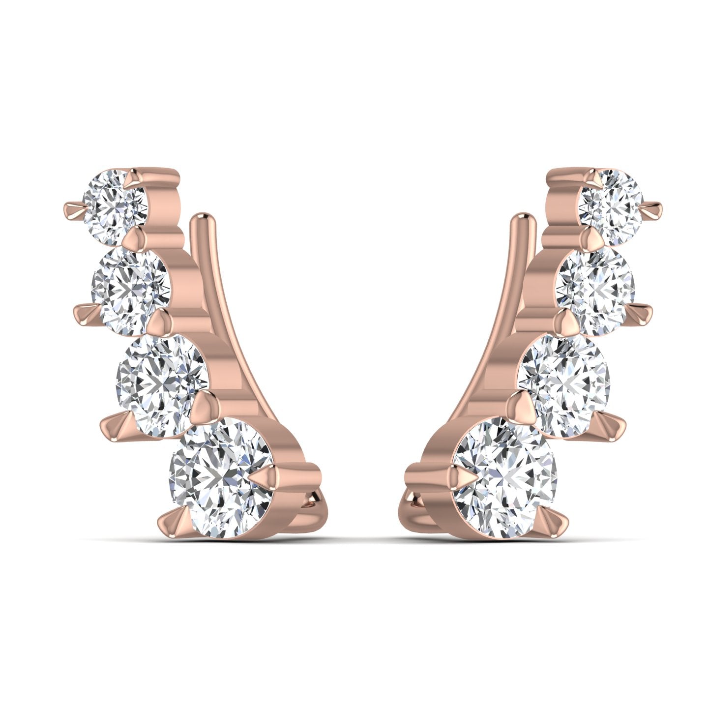 Lab Diamond Ear Cuff Earring