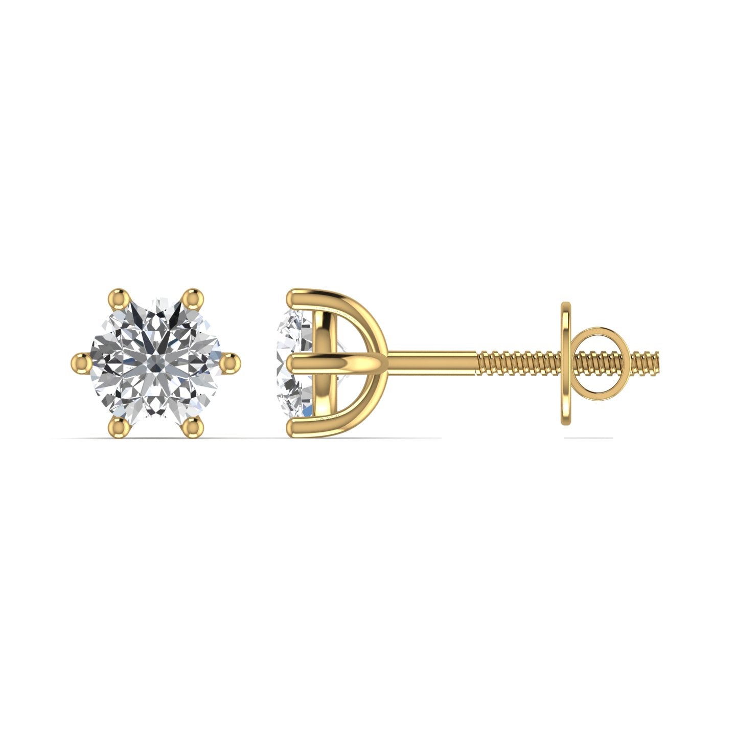 Solitaire Lab Diamond Stud Earring
