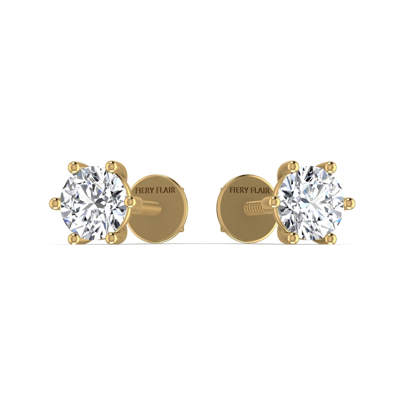 Solitaire Lab Diamond Stud Earring