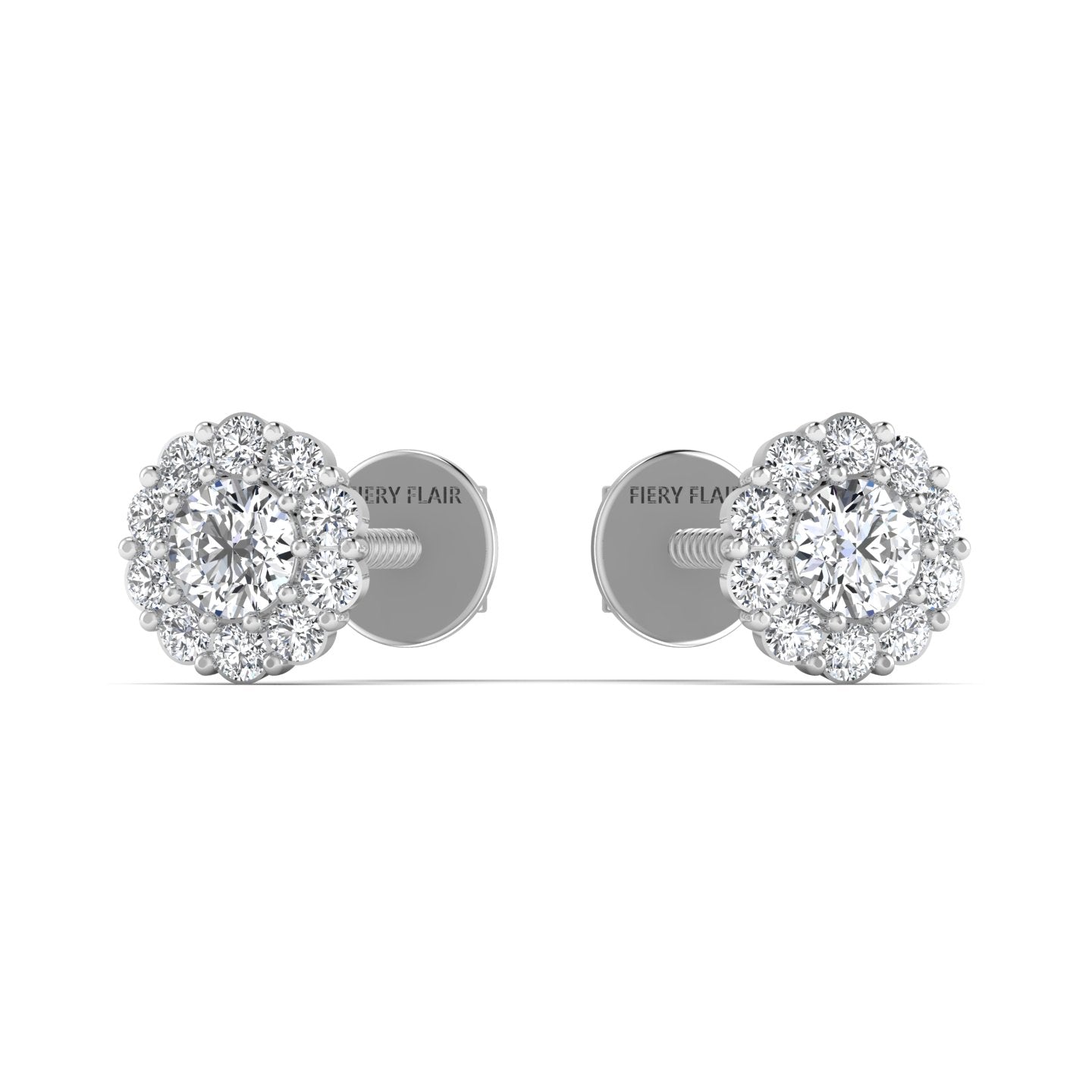 Solitaire Lab Diamond Stud Earrings