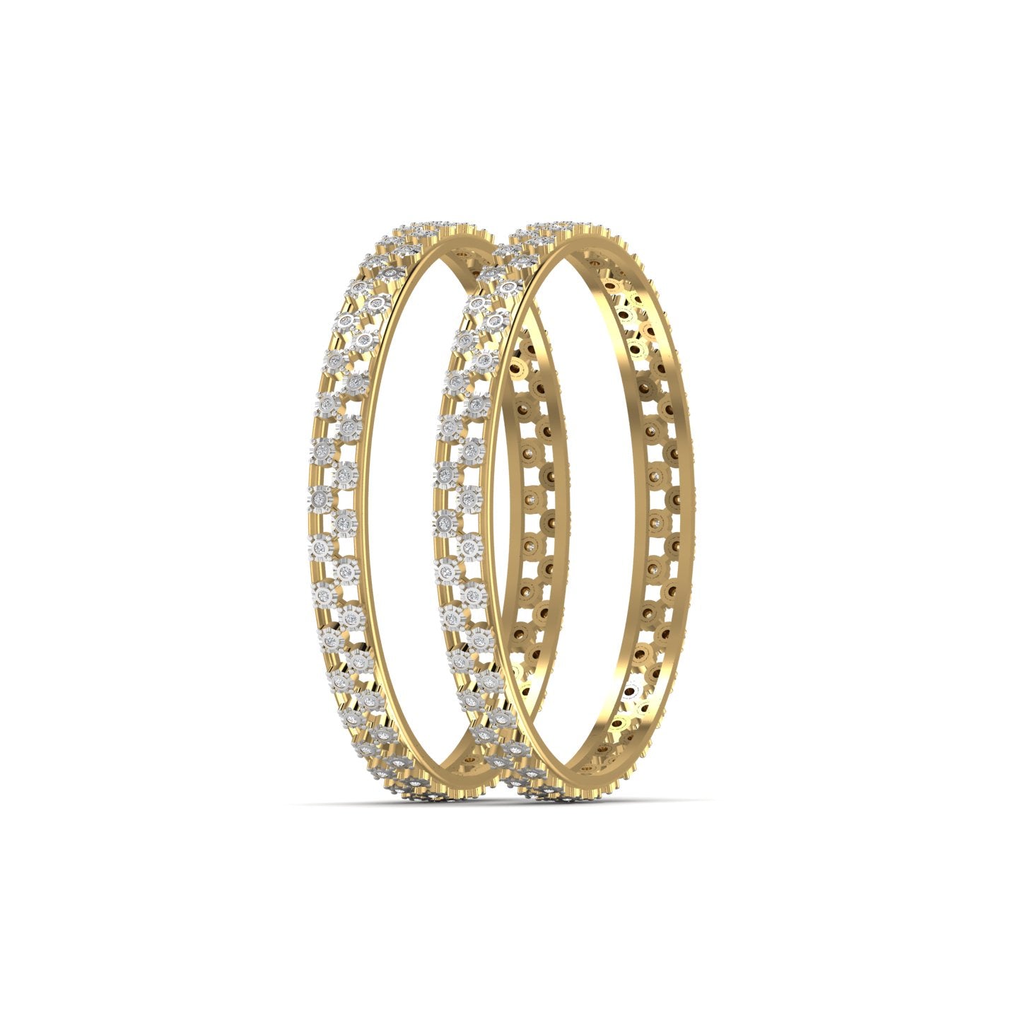 Diamond Gold Bangle
