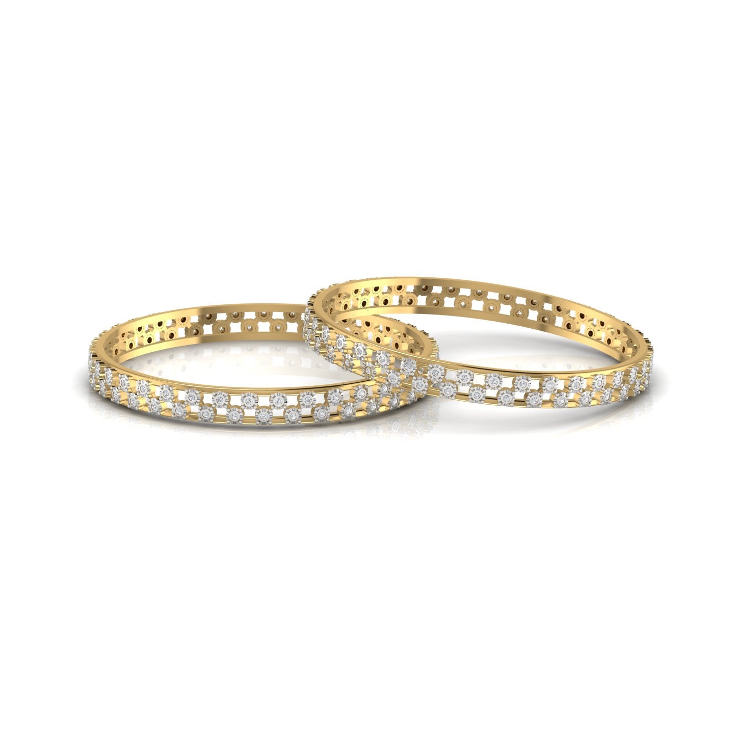 Diamond Gold Bangle