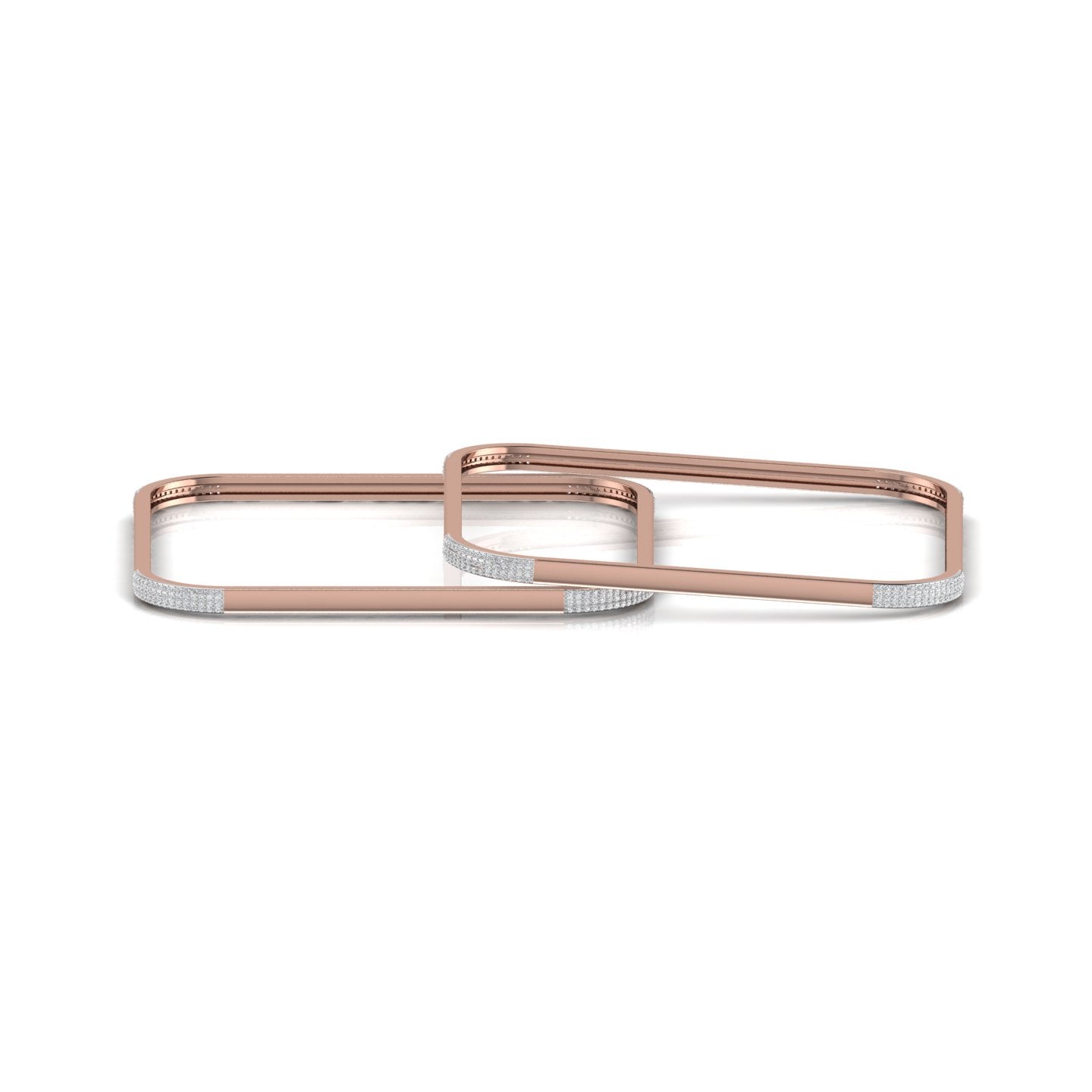 Square Silver Bangle