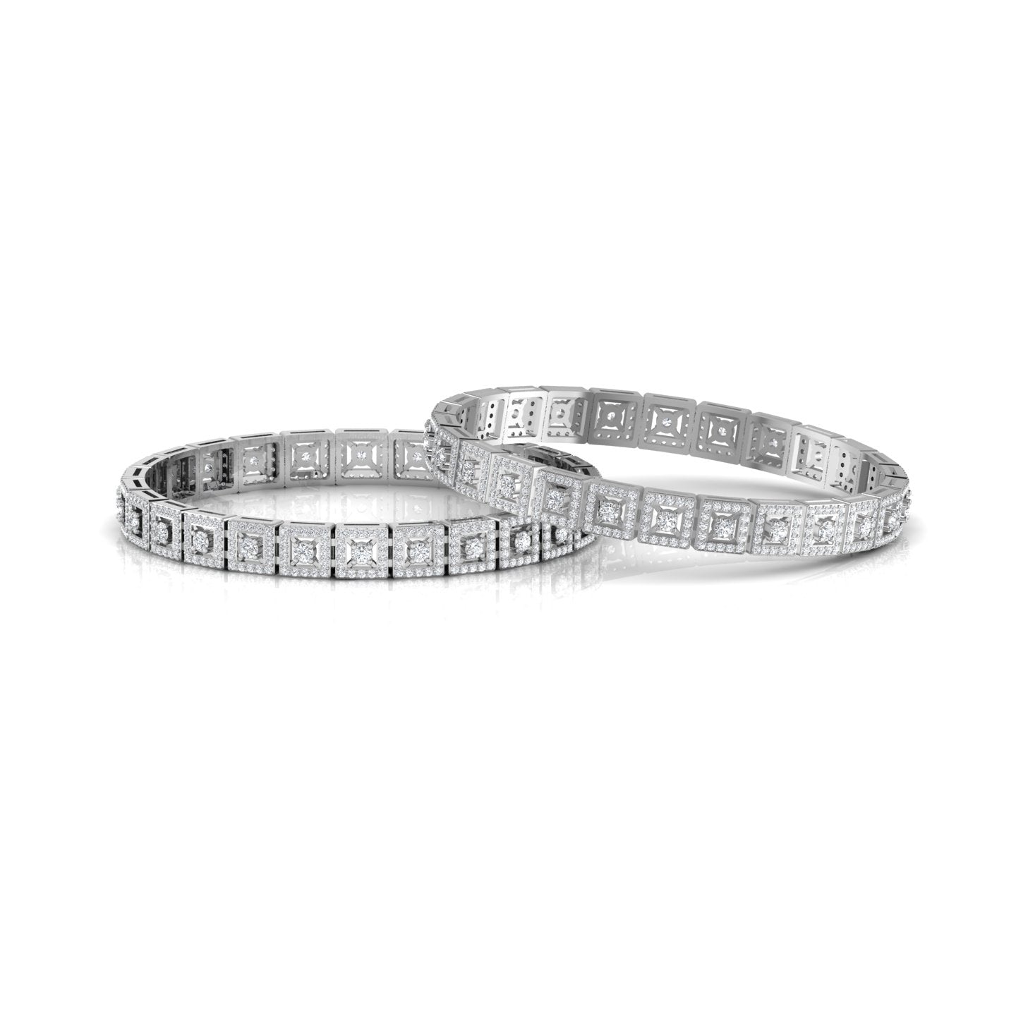 Gold Diamond Bangle