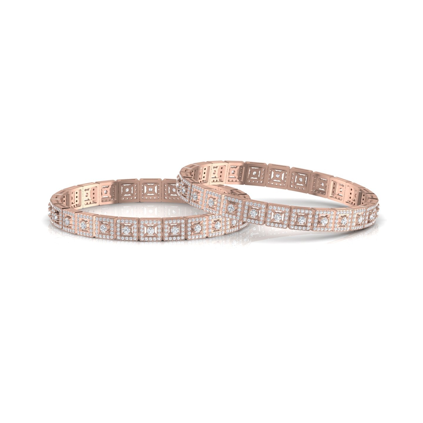 Gold Diamond Bangle