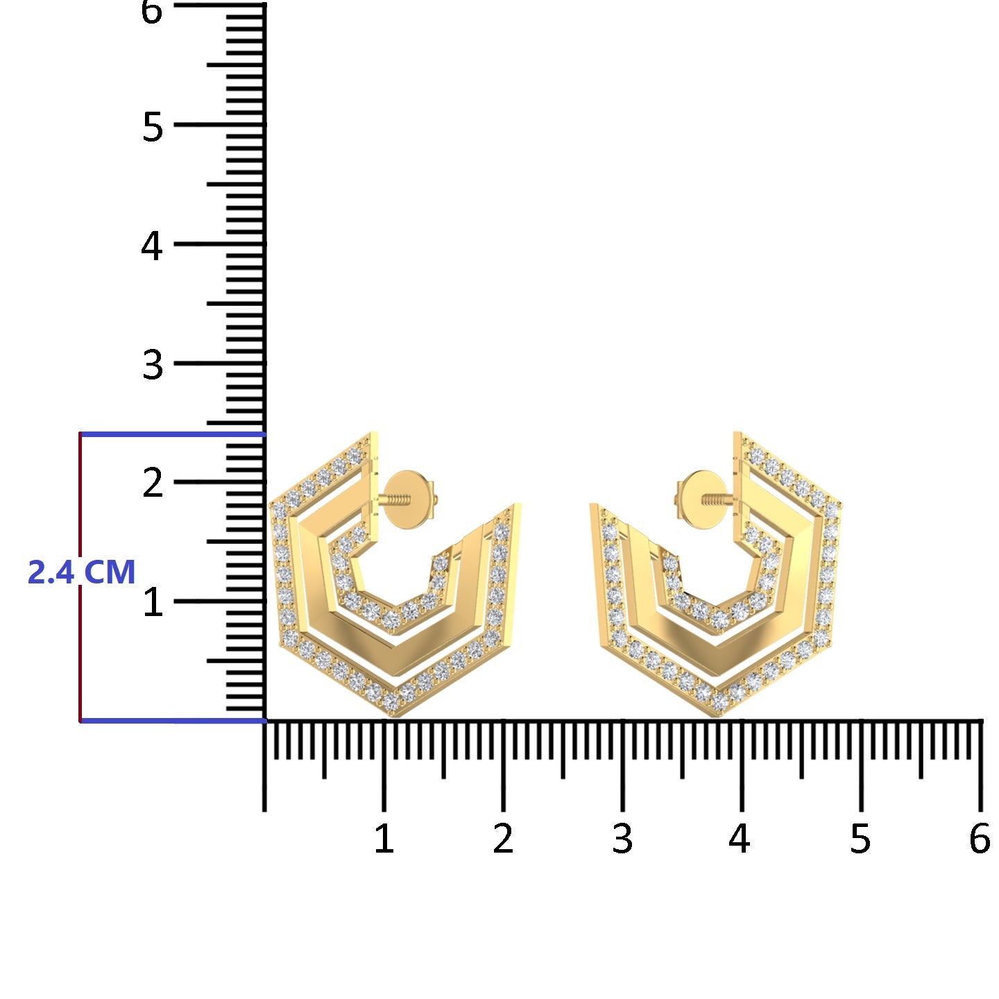 Lab Diamond Stud Earrings