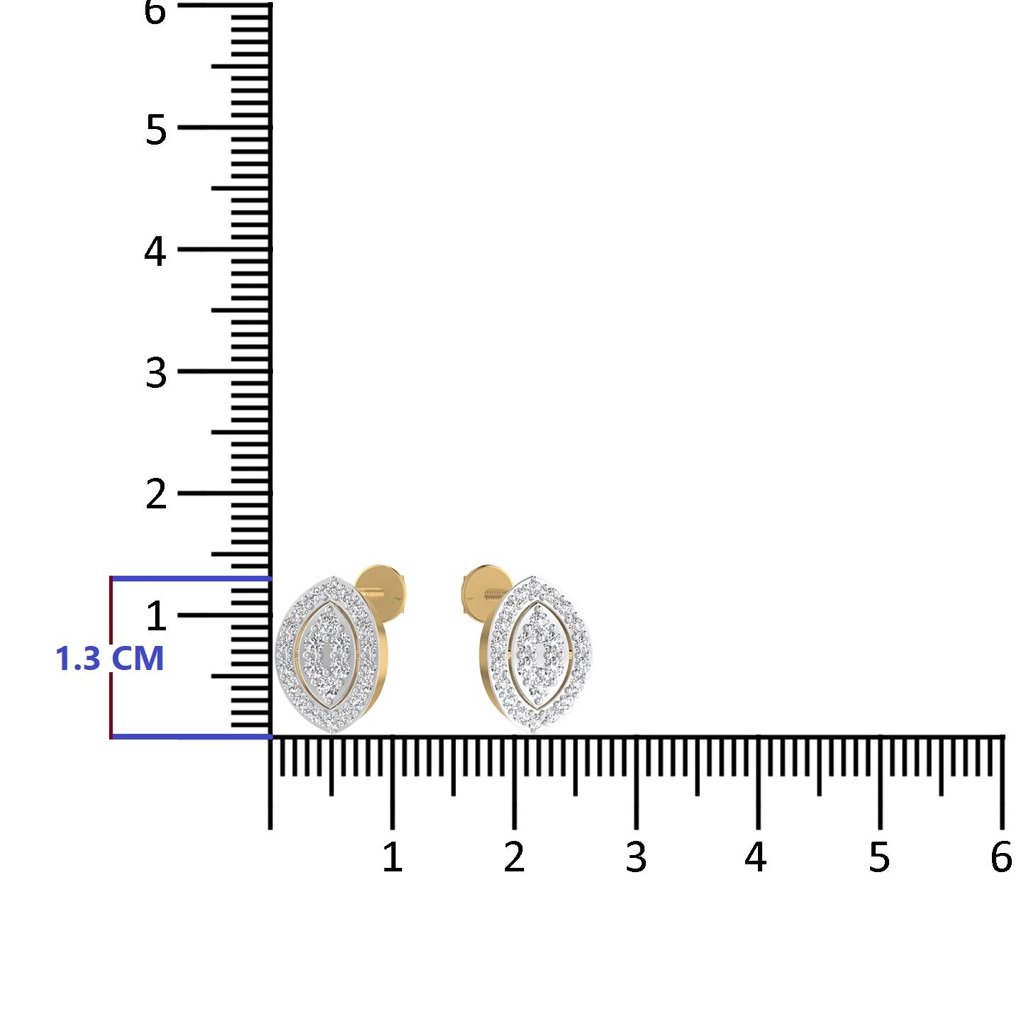 Lab Diamond Stud Earring