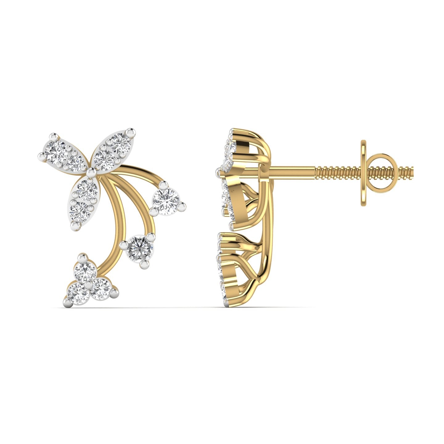 Gold Stud Earring