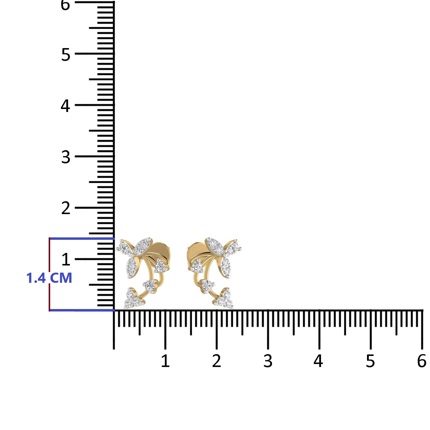 Gold Stud Earring
