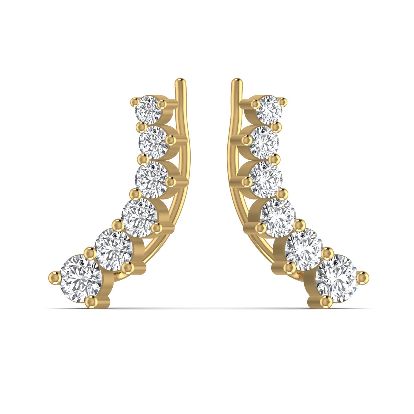 Diamond Gold Stud Earring