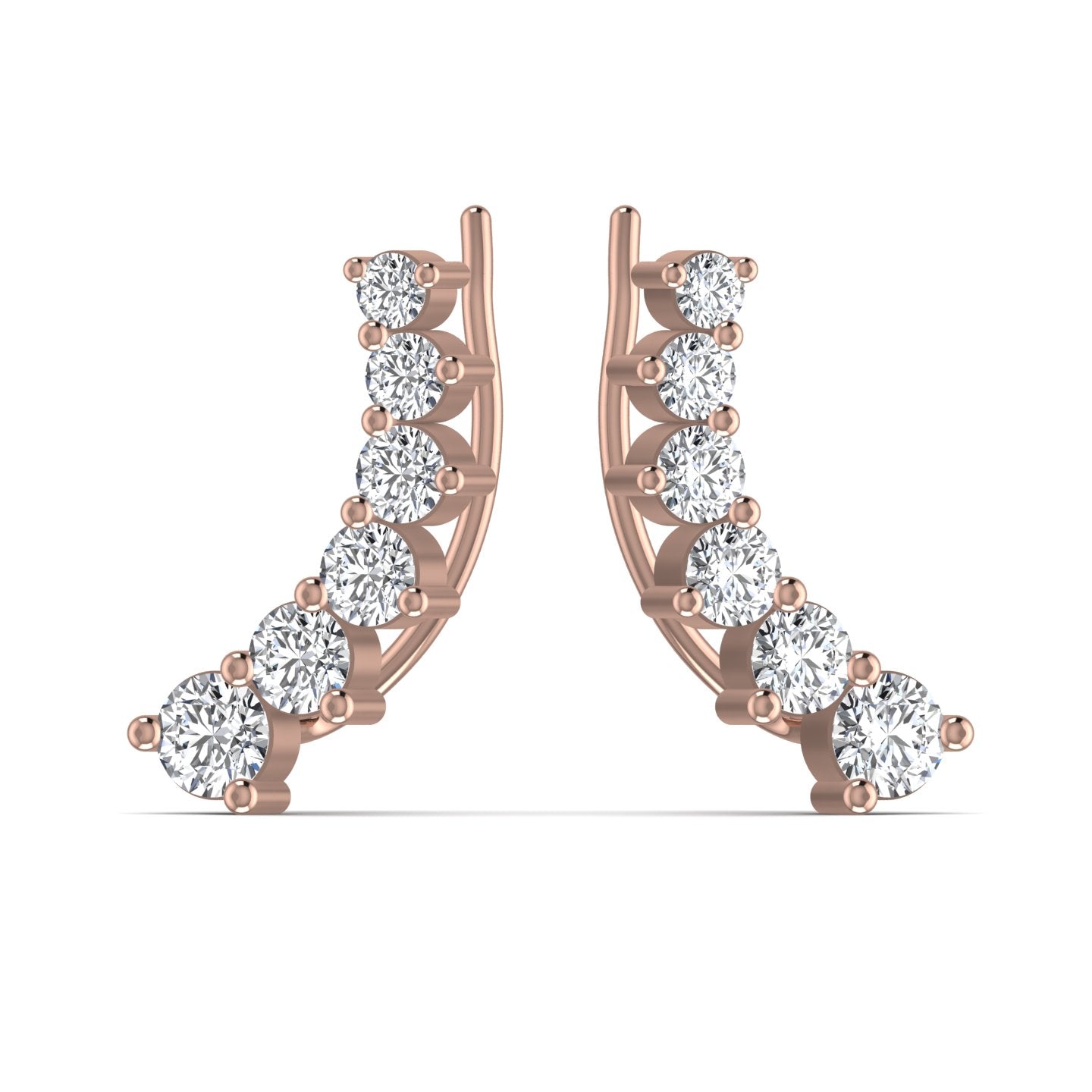 Diamond Gold Stud Earring