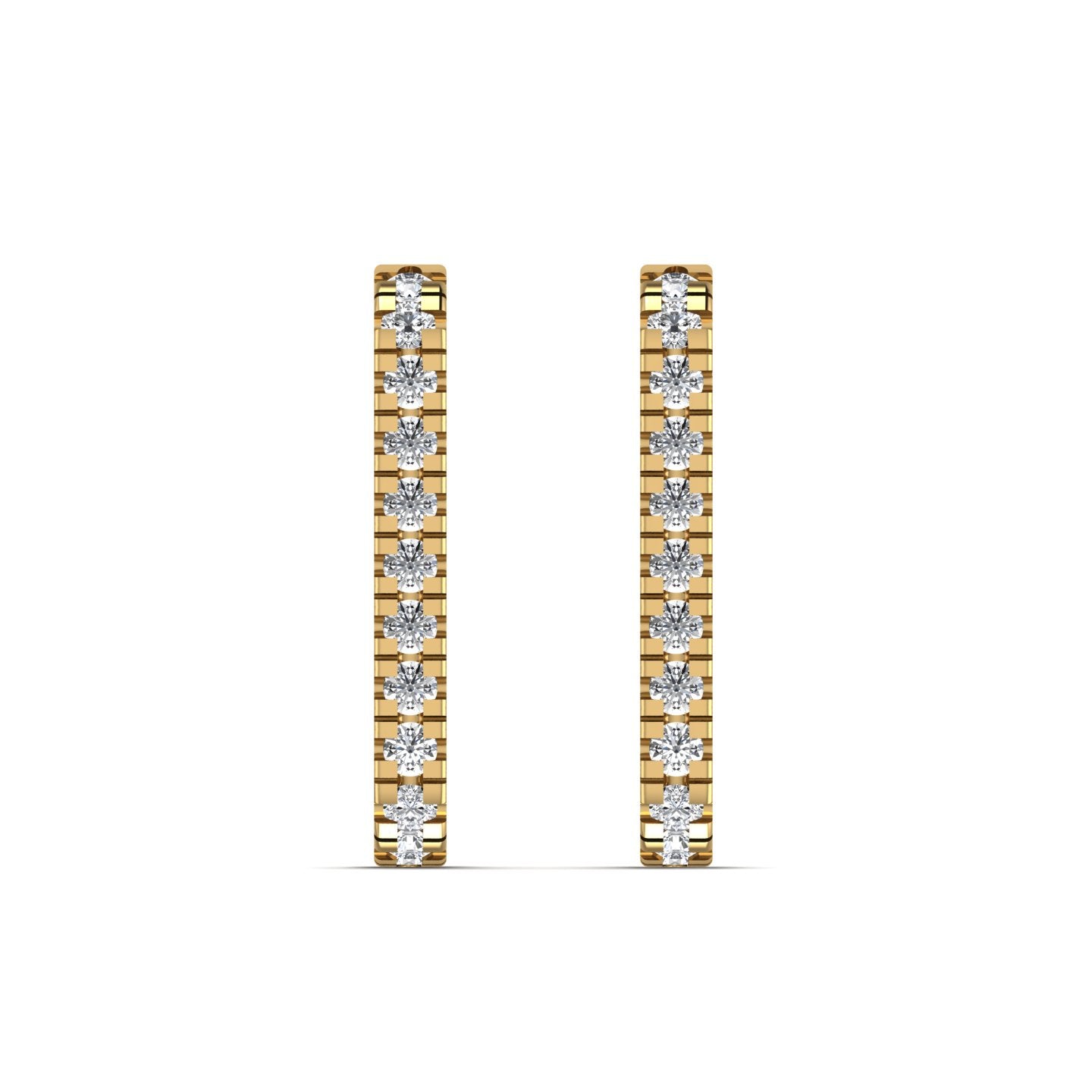 Diamond Gold Hoop Earring