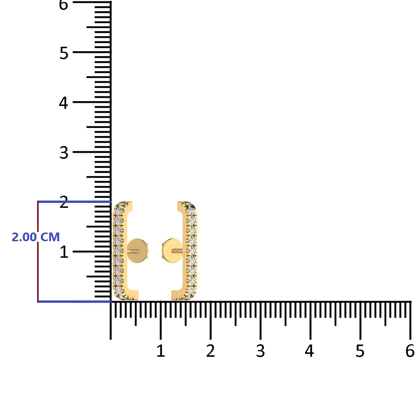 Diamond Gold Hoop Earring
