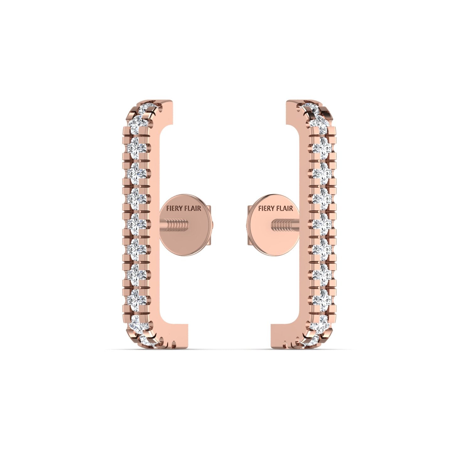 Diamond Gold Hoop Earring