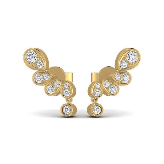 Diamond Gold Stud Earring