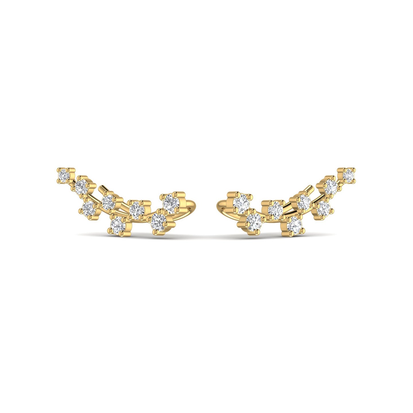 Diamond Gold Stud Earring
