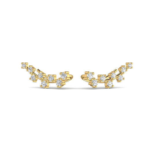 Diamond Gold Stud Earring