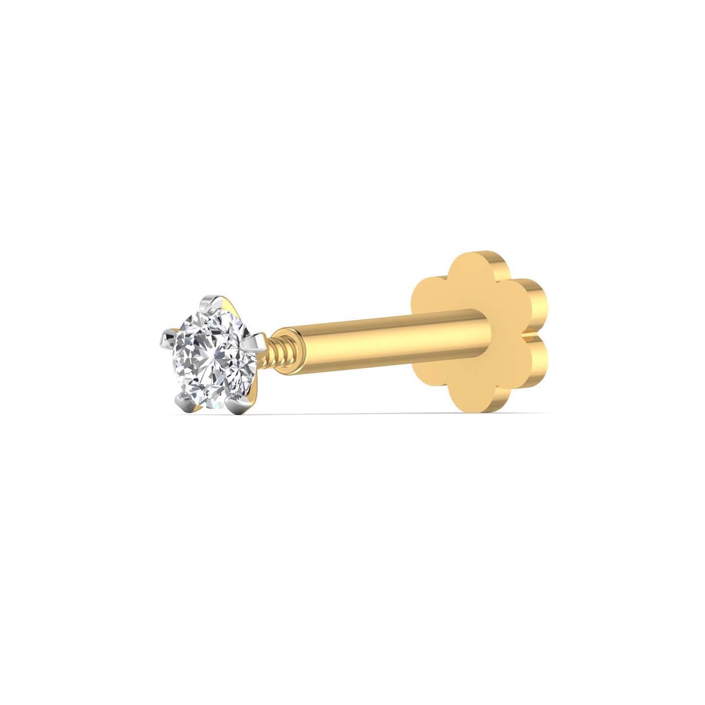 Solitaire Diamond Nose Pin