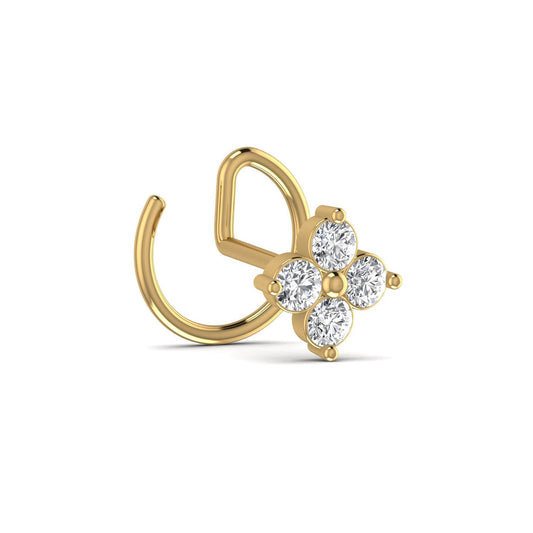 lab diamond nose pin