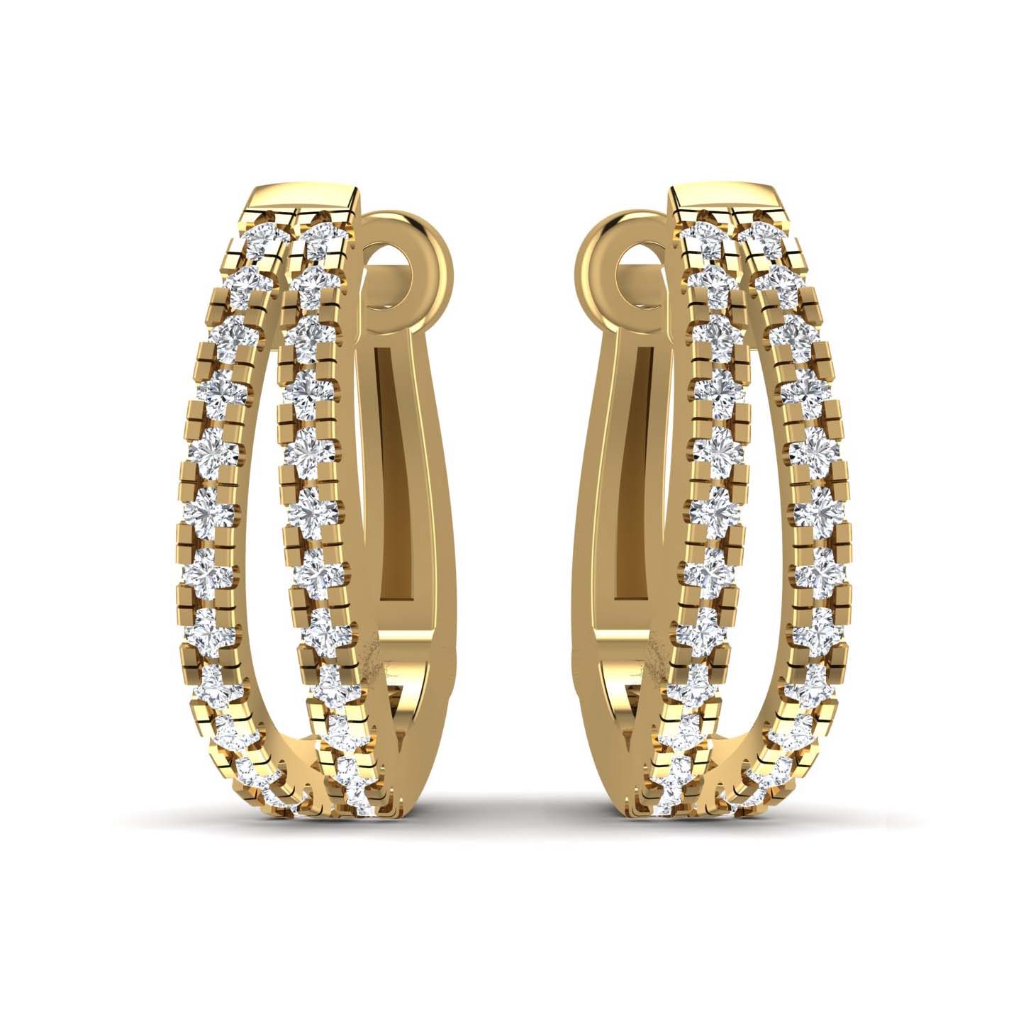 Diamond Hoop Earrings