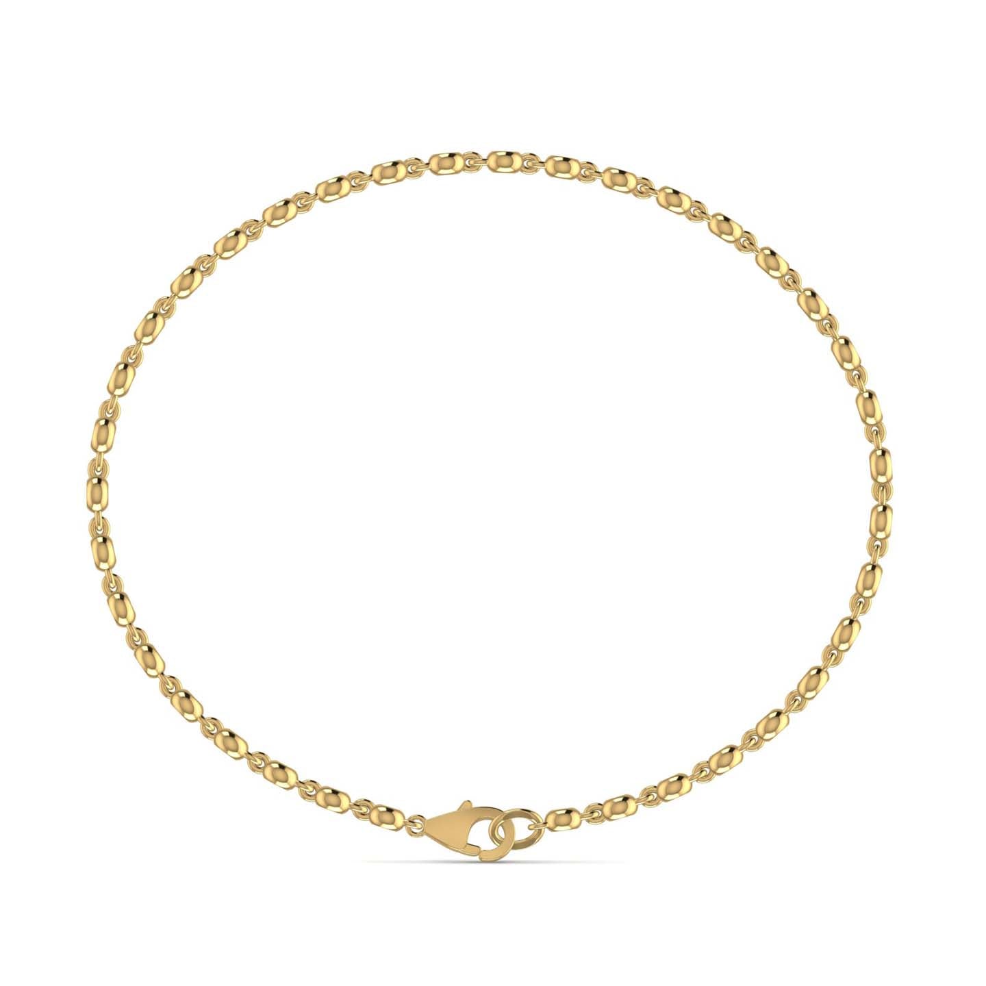 Round Diamond Gold Bracelet