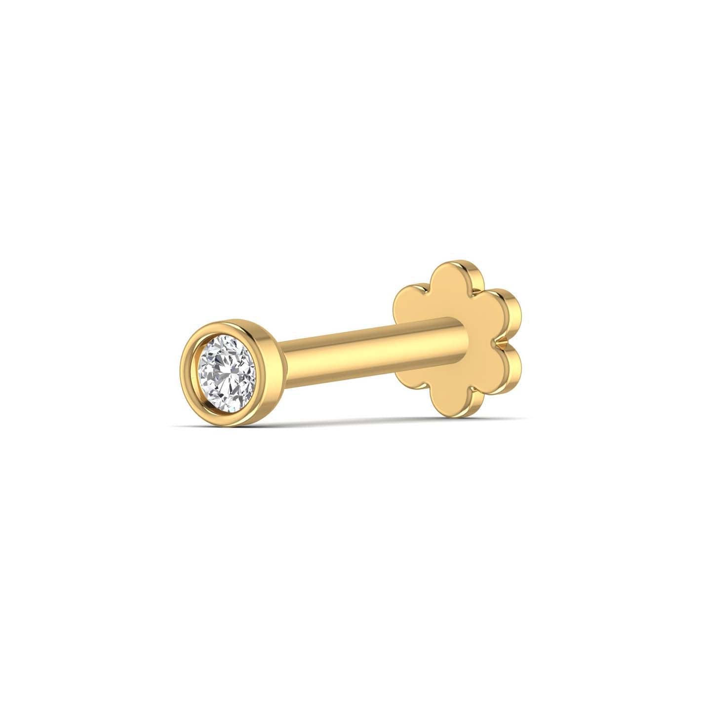 Single Diamond Nose Pin
