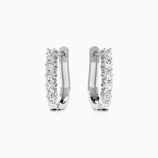 Exquisite 925 Sterling Silver Hoop Earrings