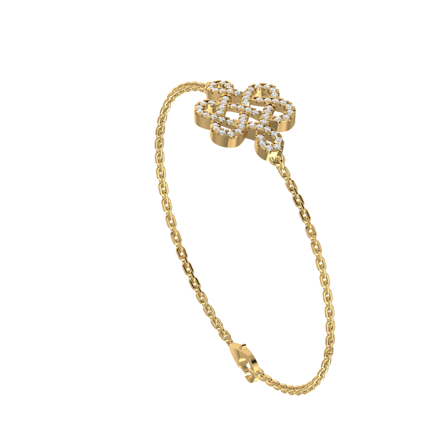 Love Knot Diamond Bracelet