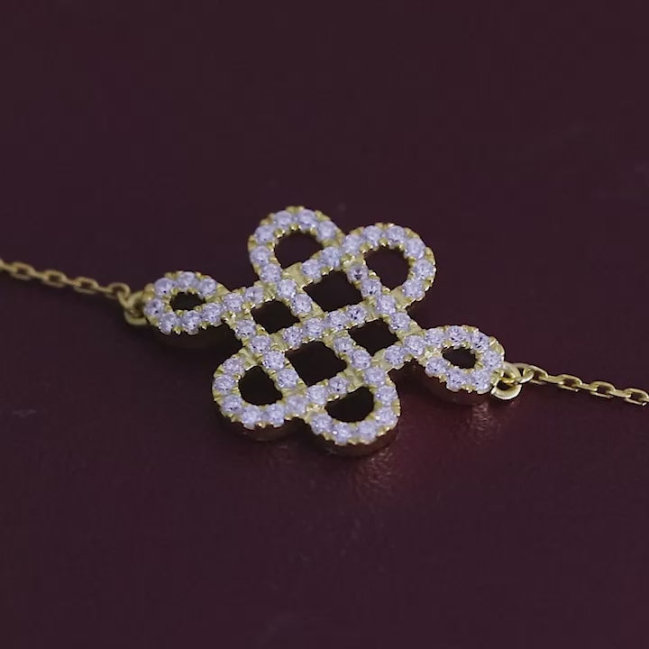 Love Knot Silver Bracelet