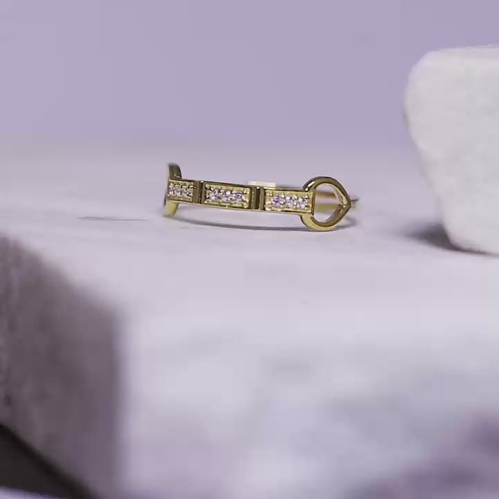 Silver Stackable Link Ring
