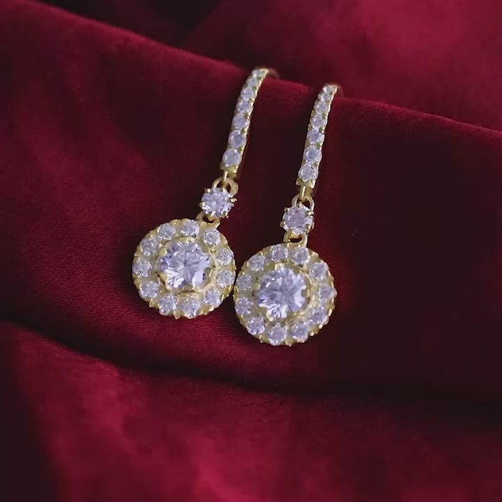 Diamond Drop Earring